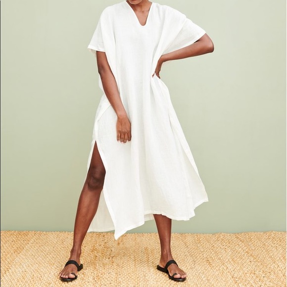 Jenni Kayne 100% Linen Coverup Dress S/M - Picture 2 of 4